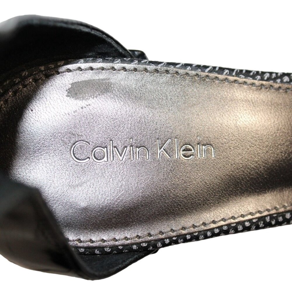 Calvin Klein Women Sz 8.5M Peep Toe Strappy Block - Picture 10 of 12